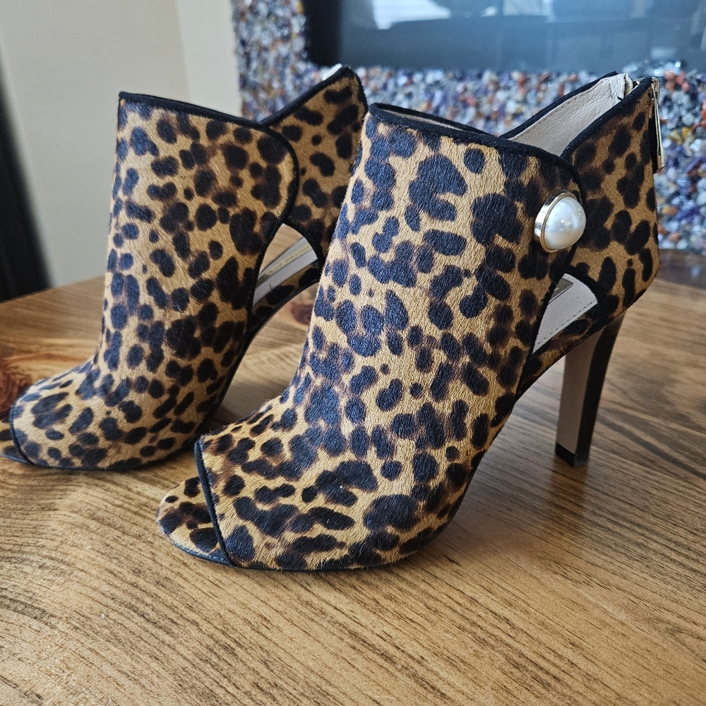 Louise et Cie Animal Print Heeled Boots